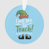 Funny Teacher Weihnachtsunterricht ist mein Favori Ornament (Vorderseite)