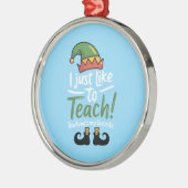 Funny Teacher Weihnachtsunterricht ist mein Favori Ornament Aus Metall (Links)