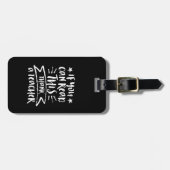 Funny Teacher, wenn Sie das lesen können dank eine Gepäckanhänger (Vorderseite horizontal)