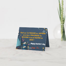 Funny Teacher Wertschätzung Danke Karte