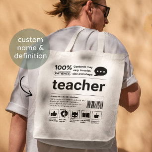 Funny Teacher Wertschätzung Ende des Jahres Gesche Tragetasche
