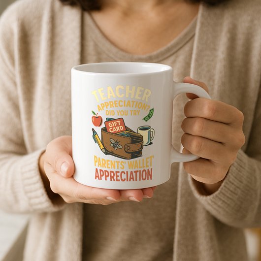 Funny Teacher Wertschätzung; Fun Parents’ Wallet A Kaffeetasse