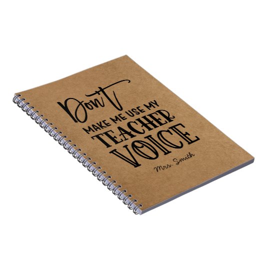 Funny Teacher Wertungsquote Imitate Kraft Notizblock (Rechte Seite)