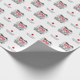 Funny Teacher Wrapping Paper - Spektakulärer Lehre Geschenkpapier