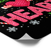 Funny Teacher Xmas My Students Stole My Heart Chri Poster (Ecke)