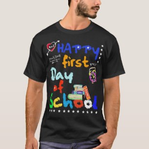 Funny Teachers Students Back to School Gift First T-Shirt