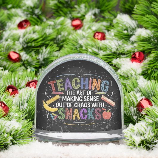 Funny Teaching Definition Best Teacher Ever Class Schneekugeln (Weihnachten)