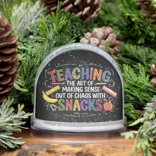 Funny Teaching Definition Best Teacher Ever Class Schneekugeln (Winter)