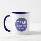 Funny Team Awesome Purple Personalized Name Tasse (Links)