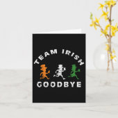 Funny Team Irish Goodbye St Patricks Day St Pattys Karte (Gelbe Blume)