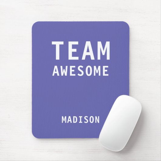 Funny Team Phantastisch Lila Personalisierter Name Mousepad (Mit Mouse)