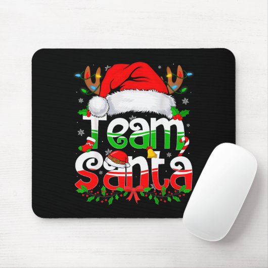 Funny Team Santa Claus Christmas Family Matching P Mousepad (Mit Mouse)