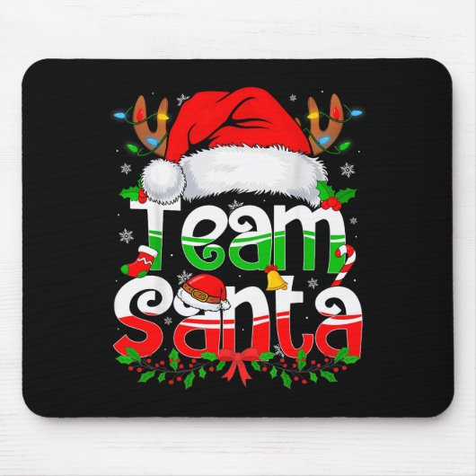 Funny Team Santa Claus Christmas Family Matching P Mousepad (Vorne)