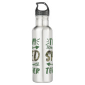 Funny Team Spacher Camouflage Lehrer Lehrer zurück Edelstahlflasche (Rückseite)