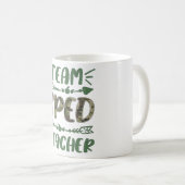 Funny Team Spacher Camouflage Lehrer Lehrer zurück Kaffeetasse (VorderseiteRechts)