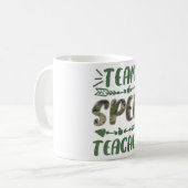 Funny Team Spacher Camouflage Lehrer Lehrer zurück Kaffeetasse (Vorderseite Links)