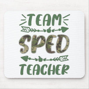 Funny Team Spacher Camouflage Lehrer Lehrer zurück Mousepad