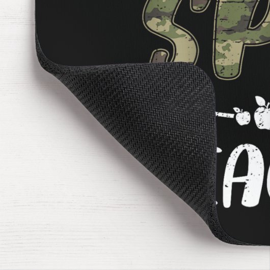 Funny Team Sped Teacher Camo Teacher Student Back  Mousepad (Ecke)