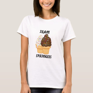Funny Team Sprinkles Ice Cream T-Shirt, spielerisc T-Shirt