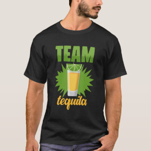 Funny Team Tequila mit Green Limon Salt Group Kost T-Shirt