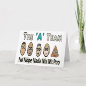 Funny Teamwork Karte (Vorderseite)