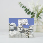 Funny Teamwork Postkarte (Stehend Vorderseite)