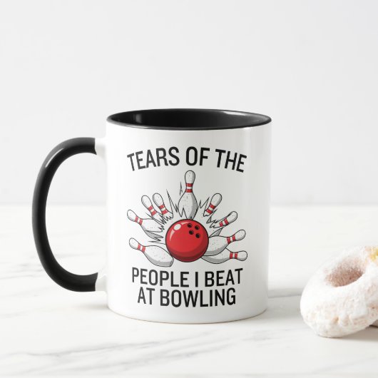 Funny Tears Of The People I Beat At Bowling Tasse (Mit Donut)