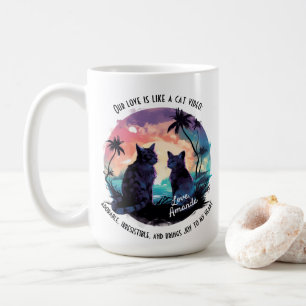 Funny Tech Boyfriend Valentine's Day Cat Geschenk Kaffeetasse