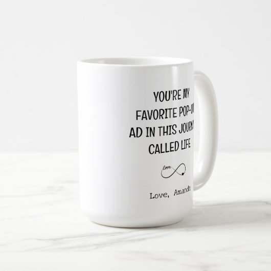 Funny Tech Boyfriend Valentine's Day Gift Kaffeetasse (VorderseiteRechts)