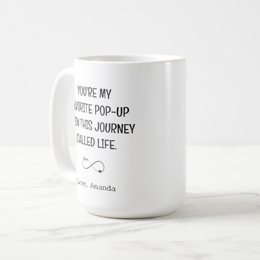 Funny Tech Boyfriend Valentine's Day Gift Kaffeetasse (Vorderseite Links)