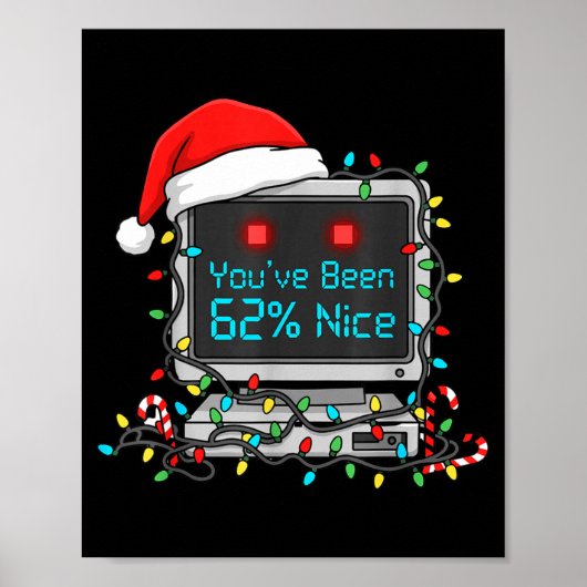 Funny Tech Christmas Geek Ai Holiday Humor Nerd Sh Poster (Vorne)