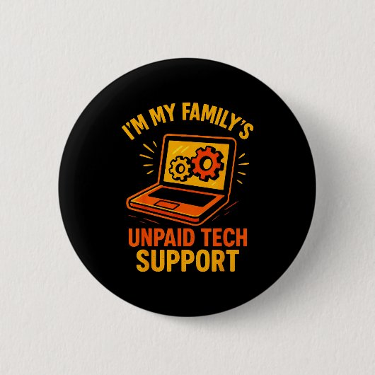 Funny Tech Guy Suprt Computer Geek Nerd Engineer G Button (Vorderseite)