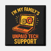 Funny Tech Guy Suprt Computer Geek Nerd Engineer G Magnet (Vorne)