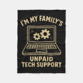 Funny Tech Lover Graphic Tee Computer Geek Nerd En Fleecedecke (Vorderseite)