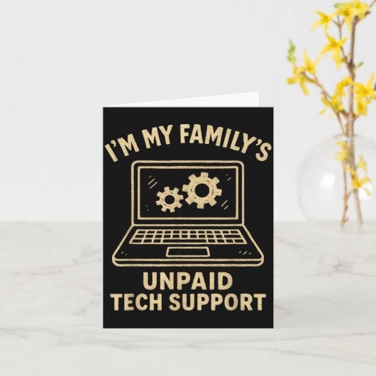 Funny Tech Lover Graphic Tee Computer Geek Nerd En Karte (Gelbe Blume)