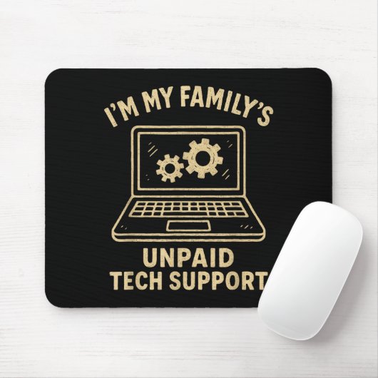 Funny Tech Lover Graphic Tee Computer Geek Nerd En Mousepad (Mit Mouse)