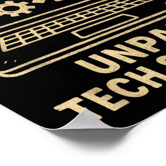 Funny Tech Lover Graphic Tee Computer Geek Nerd En Poster (Ecke)