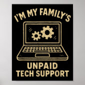 Funny Tech Lover Graphic Tee Computer Geek Nerd En Poster (Vorne)