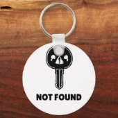 Funny Tech Schlüsselanhänger - Design "404 Key Not (Rückseite)
