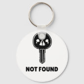 Funny Tech Schlüsselanhänger - Design "404 Key Not (Rückseite)