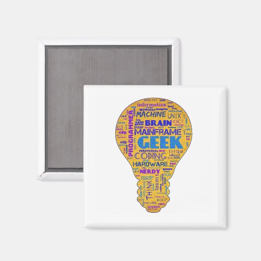 Funny Tech Spaß Geek - Coders Gift Magnet (Vorderseite/Rückseite)