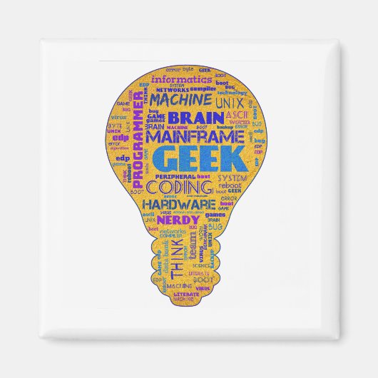 Funny Tech Spaß Geek - Coders Gift Magnet (Vorne)