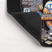Funny Tech Support Cartoon Mousepad (Ecke)