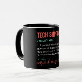 Funny Tech Support Definition Tasse (Vorderseite Links)