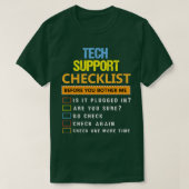 Funny Tech Support Geschenk Technische Unterstützu T-Shirt (Design vorne)