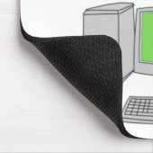 Funny Tech Support Stupid Computer Afraid of....pn Mousepad (Ecke)