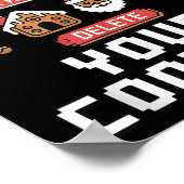 Funny Tech Suprt Here To Delete Cookies Xmas Men W Poster (Ecke)