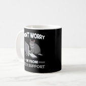 Funny Technical support Chat Lover Computer Scienc Kaffeetasse (Vorderseite Links)