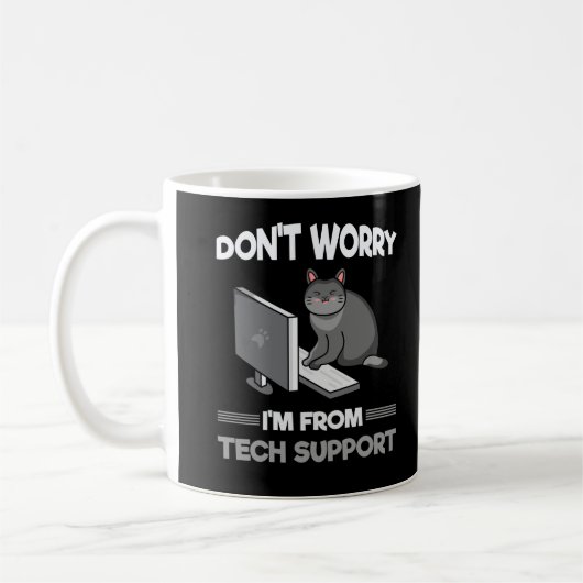 Funny Technical support Chat Lover Computer Scienc Kaffeetasse (Links)