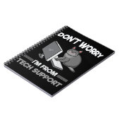 Funny Technical support Chat Lover Computer Scienc Notizblock (Linke Seite)